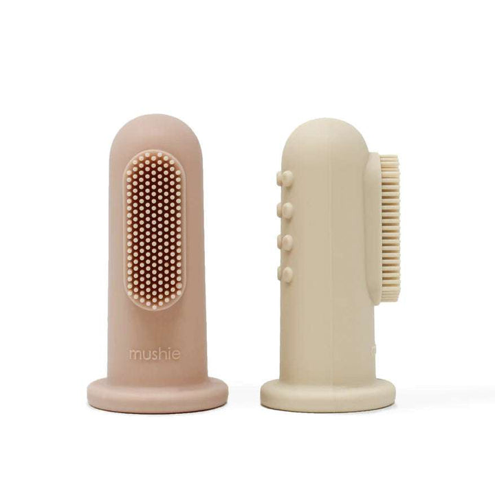 Finger Toothbrush (Shifting Sand/Blush) Mushie & Co    [variant_option4] [variant_option5] [variant_option6] [variant_option7] [variant_option8] [variant_option9] 1