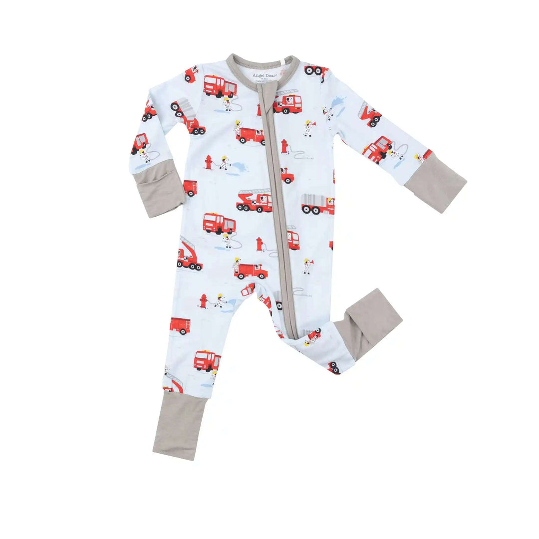 Firetruck Dalmations 2 Way Zipper Romper Angel Dear 0-3M   [variant_option4] [variant_option5] [variant_option6] [variant_option7] [variant_option8] [variant_option9] 1