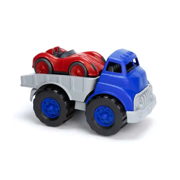 Flatbed Truck w/ Race Car Green Toys    [variant_option4] [variant_option5] [variant_option6] [variant_option7] [variant_option8] [variant_option9] 1