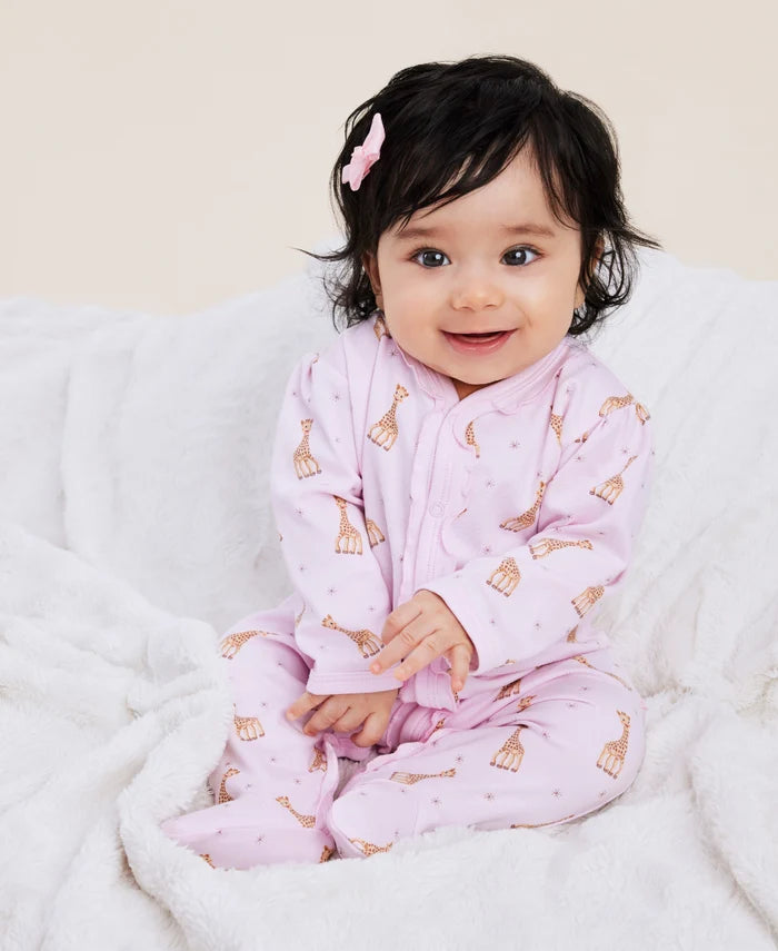 Sophie la girafe Pink Print Footie