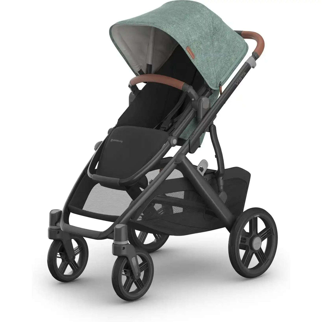 UPPAbaby Vista V3 Stroller UPPAbaby Gwen (Green Mélange | Carbon Frame | Saddle Leather)   [variant_option4] [variant_option5] [variant_option6] [variant_option7] [variant_option8] [variant_option9] 86