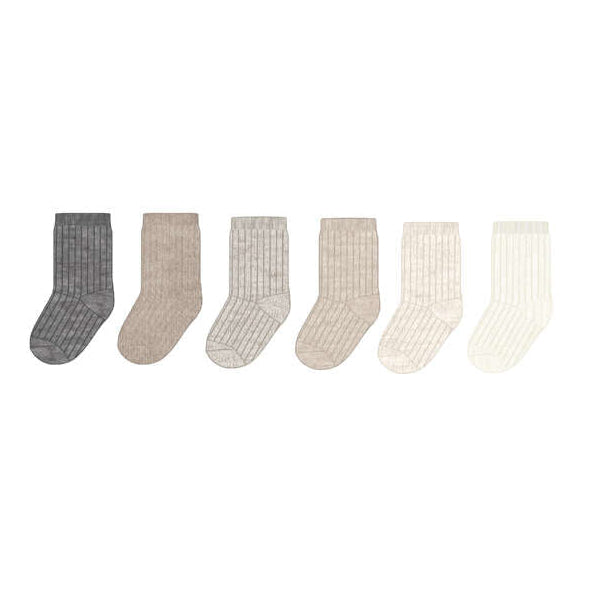 Set Of 6 Socks | Neutrals #9110