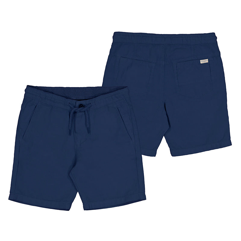 Indigo Linen Shorts 3249