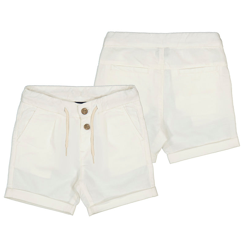 Linen Relax Shorts White 1227
