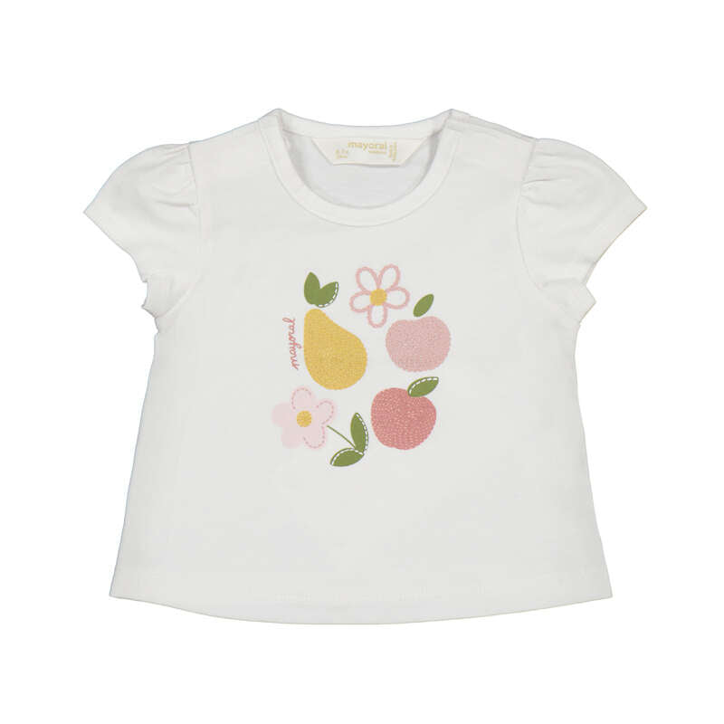 Fruits T-Shirt 1076 White Rose