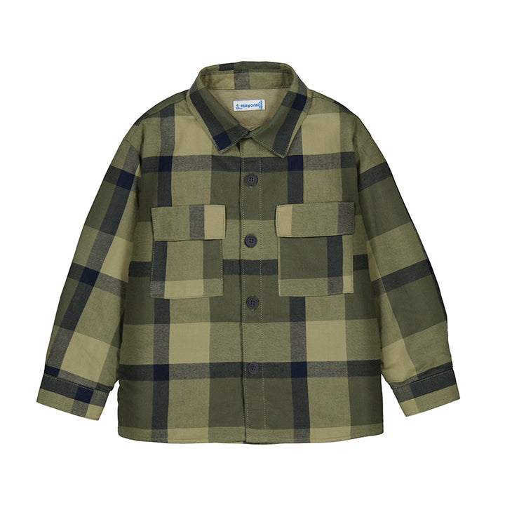 Checked Overshirt 4123 Olive