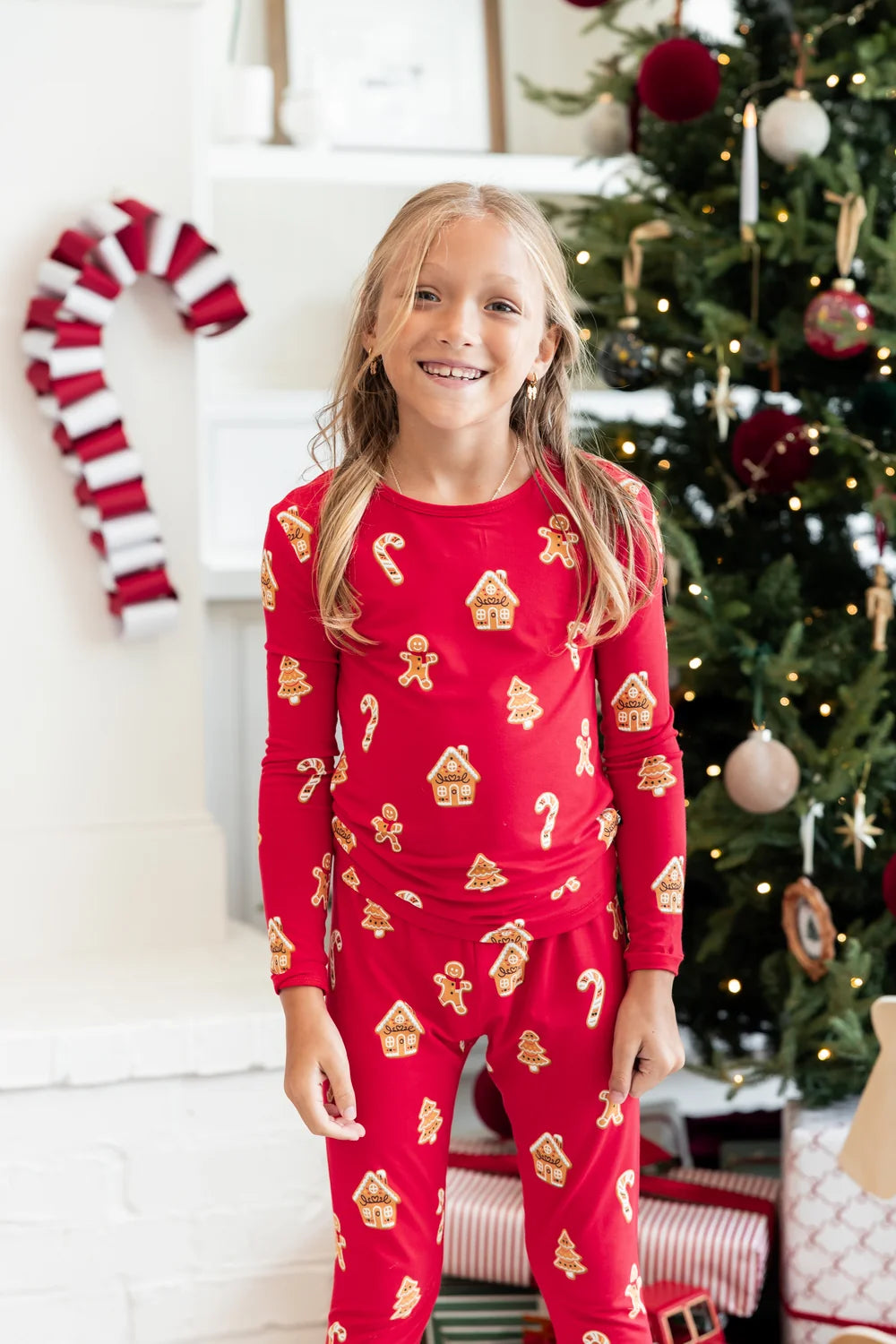 L/S Pajamas in Gingerbread