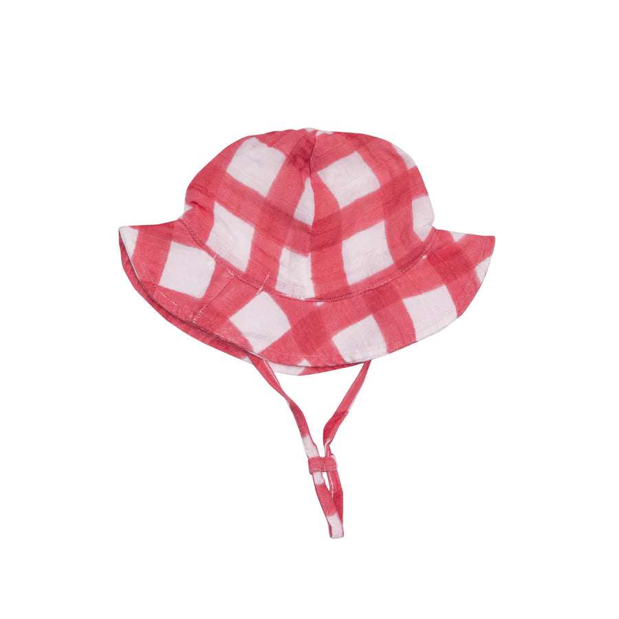 Gingham Red Sunhat Angel Dear 0-6M   [variant_option4] [variant_option5] [variant_option6] [variant_option7] [variant_option8] [variant_option9] 1