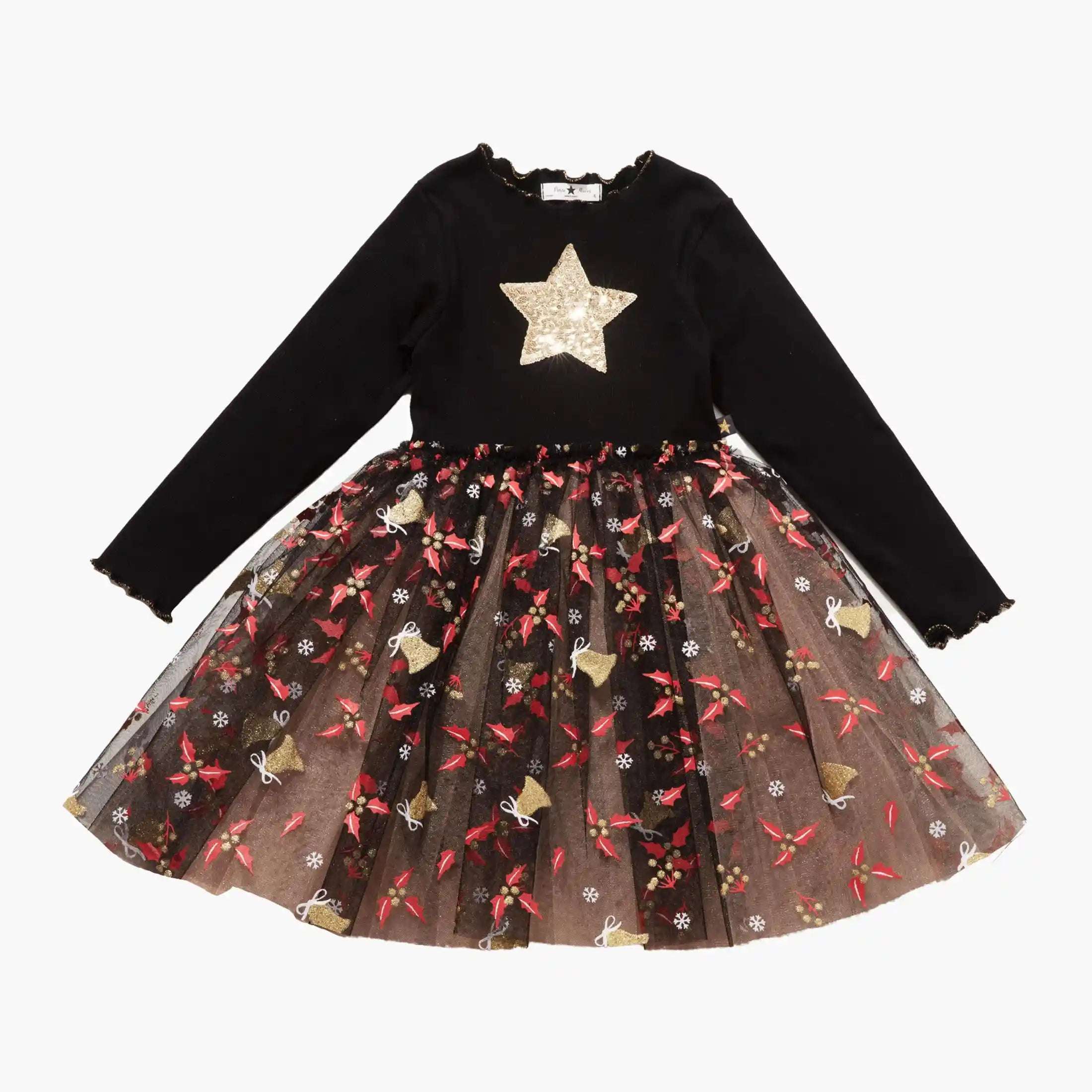 Gold Star Tutu Dress - Black 2T Gold Star Tutu Dress - Black 2T