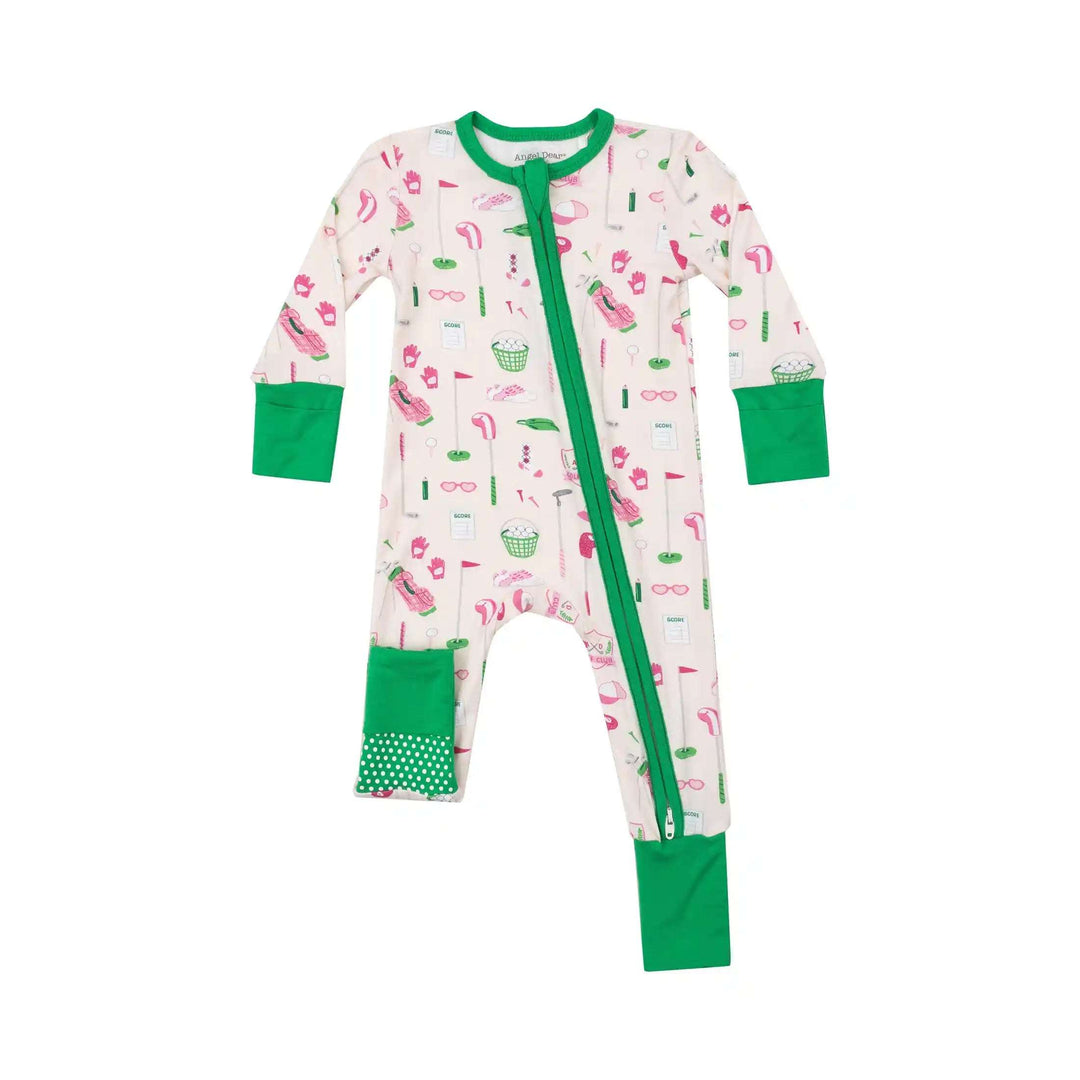 Golf Club Pink 2 Way Zipper Romper Angel Dear 0-3M   [variant_option4] [variant_option5] [variant_option6] [variant_option7] [variant_option8] [variant_option9] 1