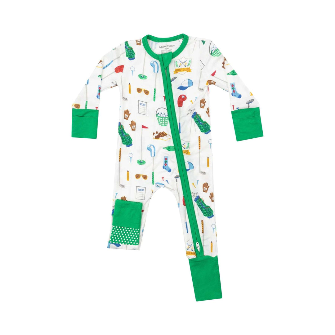 Golf Club White 2 Way Zipper Romper Angel Dear 0-3M   [variant_option4] [variant_option5] [variant_option6] [variant_option7] [variant_option8] [variant_option9] 1