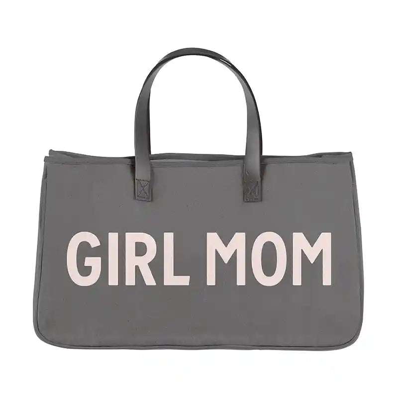 Grey Canvas Tote -Girl Mom Santa Barbara Design Studio    [variant_option4] [variant_option5] [variant_option6] [variant_option7] [variant_option8] [variant_option9] 1