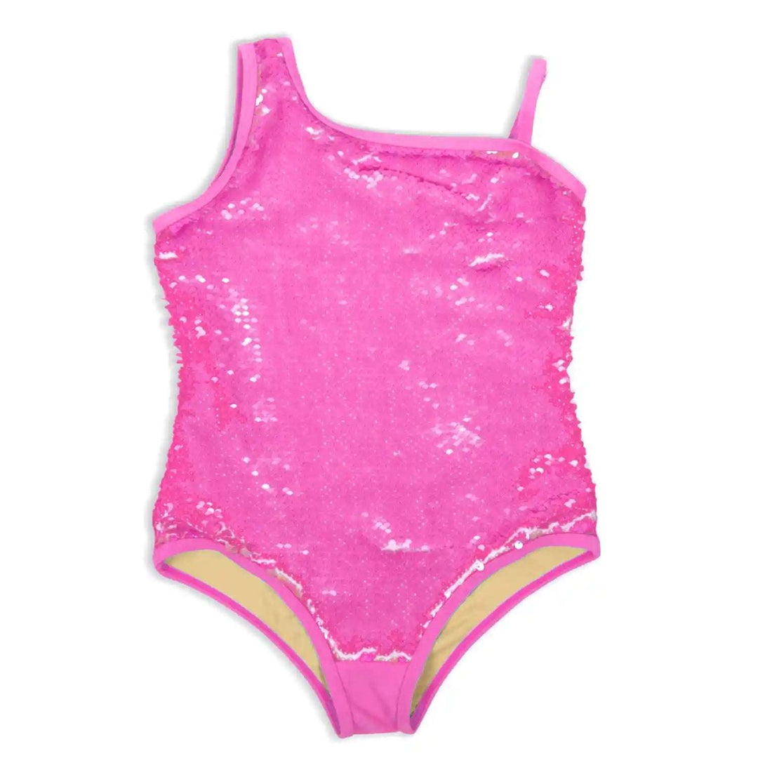 Hot Pink Sequin One Shoulder One Piece Shade Critters 4T   [variant_option4] [variant_option5] [variant_option6] [variant_option7] [variant_option8] [variant_option9] 1