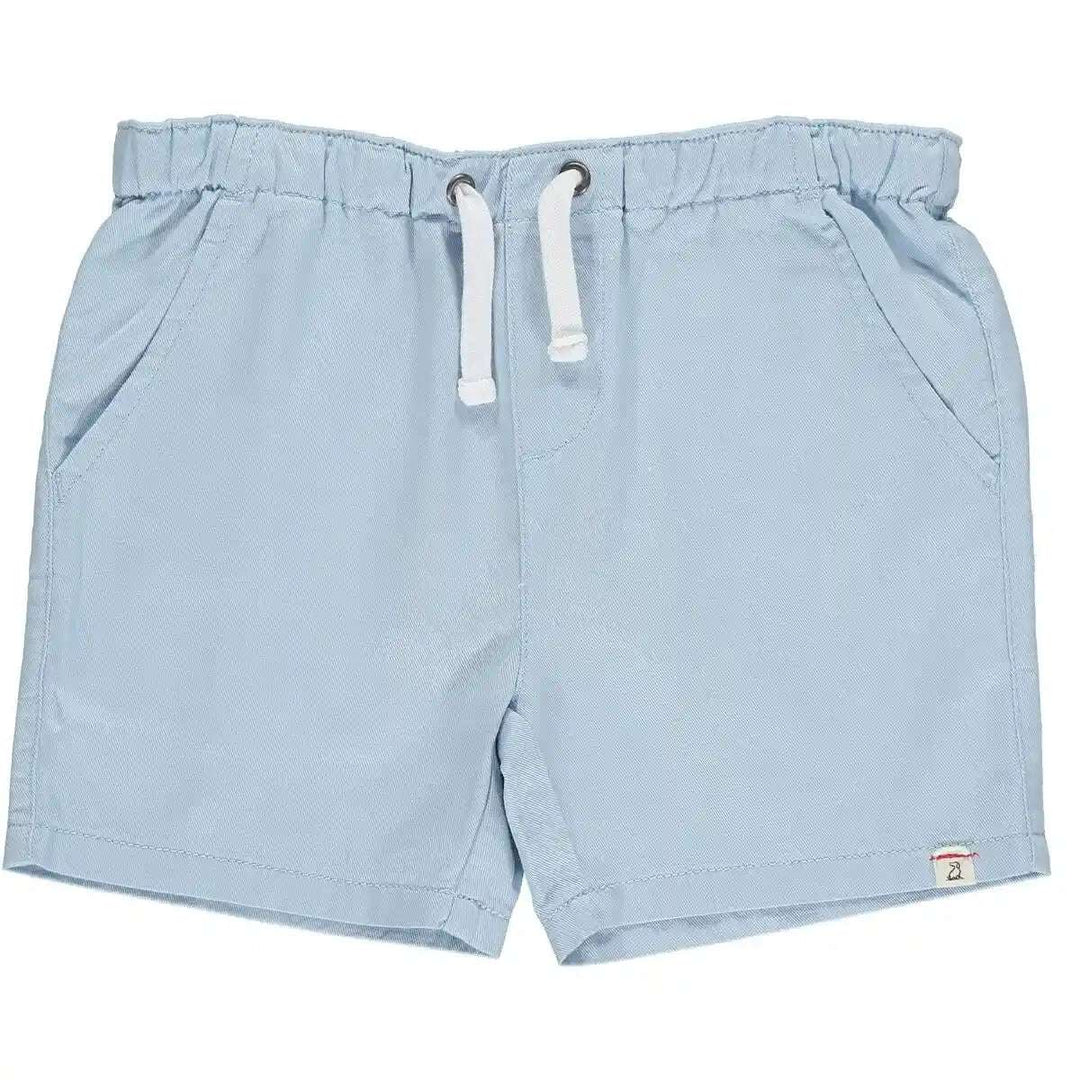 Hugo Twill Shorts- Pale Blue Me & Henry 0-3M   [variant_option4] [variant_option5] [variant_option6] [variant_option7] [variant_option8] [variant_option9] 1