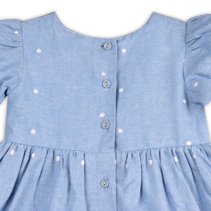 Isla Chambray Dress + Bloomer - Ocean Blue