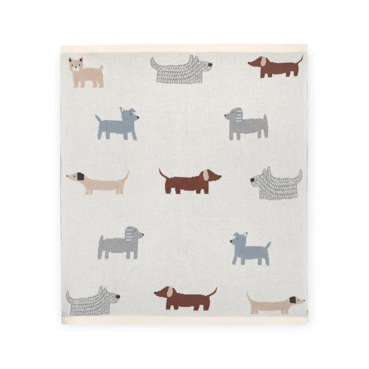 Buddy Dog Organic Cotton Jacquard Blanket