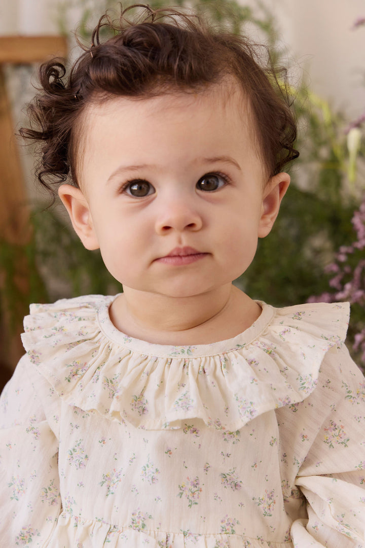 Organic Cotton Cecile Playsuit - Justine Orchid