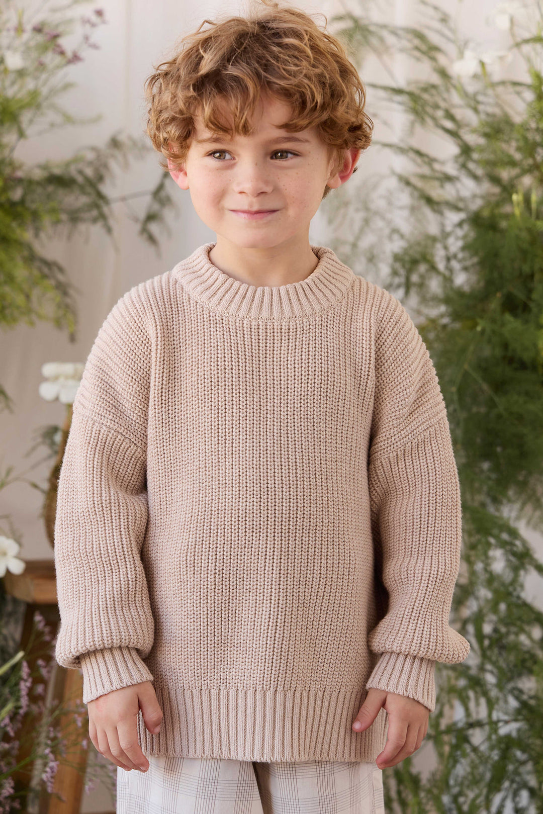 Johan Knit Jumper - Wheat