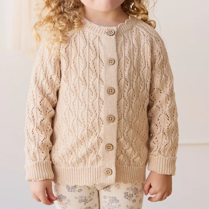 Livvy Cardigan - Light Oatmeal Marle