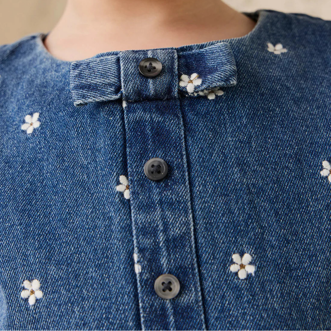 Etta Top - Josie Floral Denim
