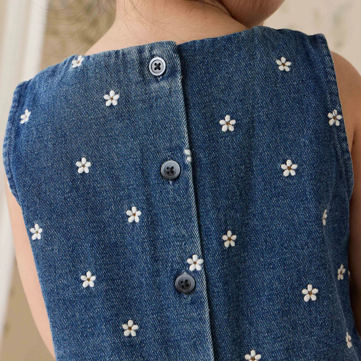 Etta Top - Josie Floral Denim