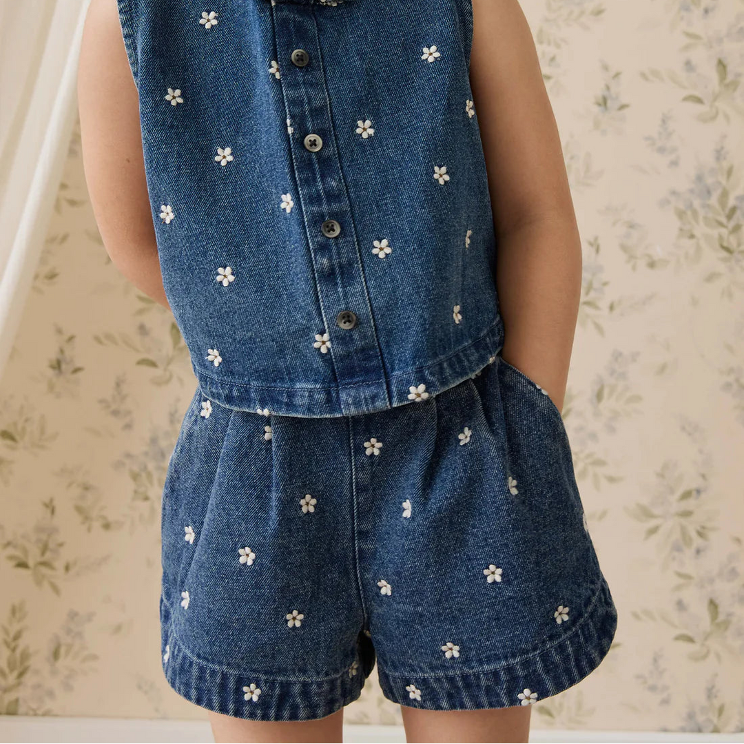 Jardine Short-Josie Floral Denim