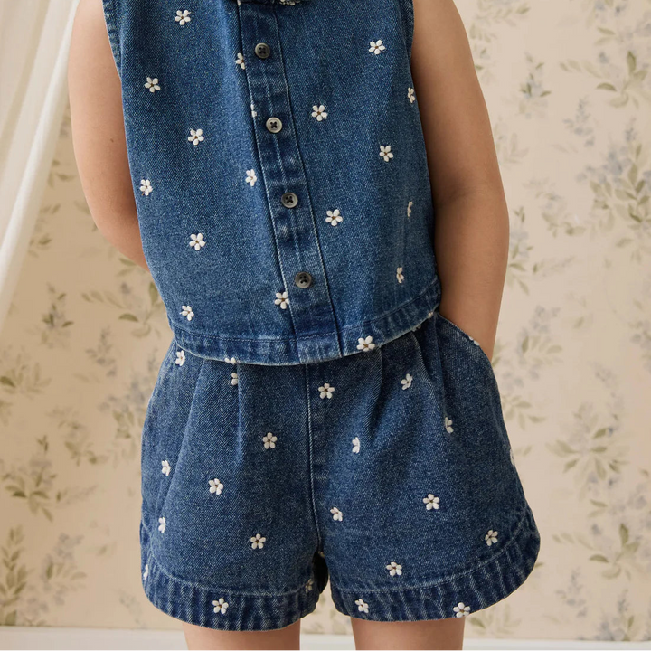 Jardine Short-Josie Floral Denim