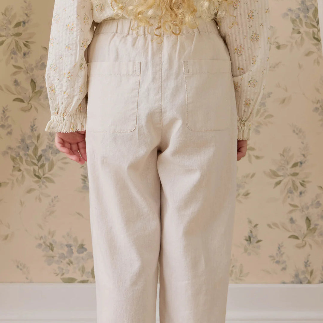 Ali Linen/Cotton Pant - Natural