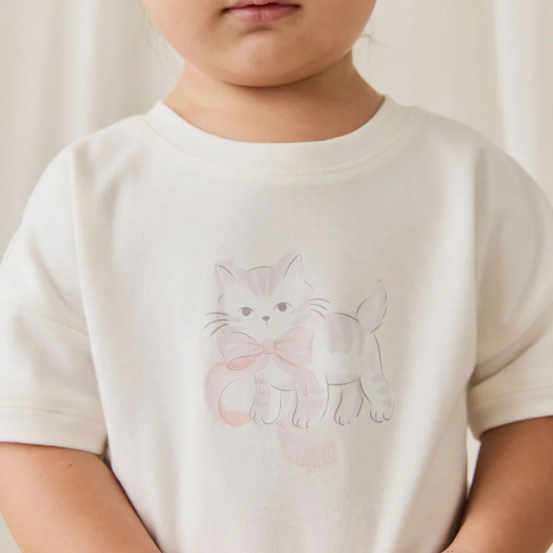 Mimi Top - Parchment Bow Kitty