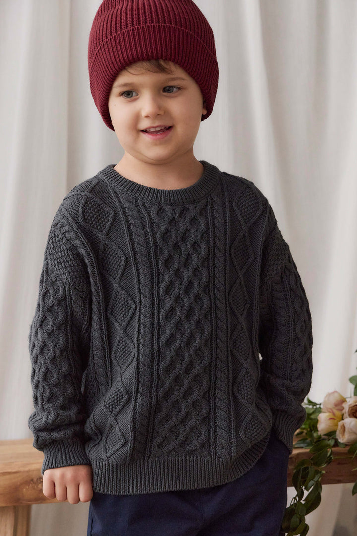 Sawyer Knit Jumper - Umber