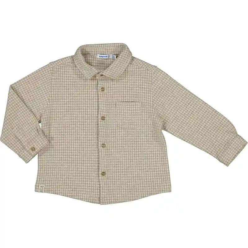 Jacquard Overshirt 2186 H. Latte Mayoral 6M   [variant_option4] [variant_option5] [variant_option6] [variant_option7] [variant_option8] [variant_option9] 1