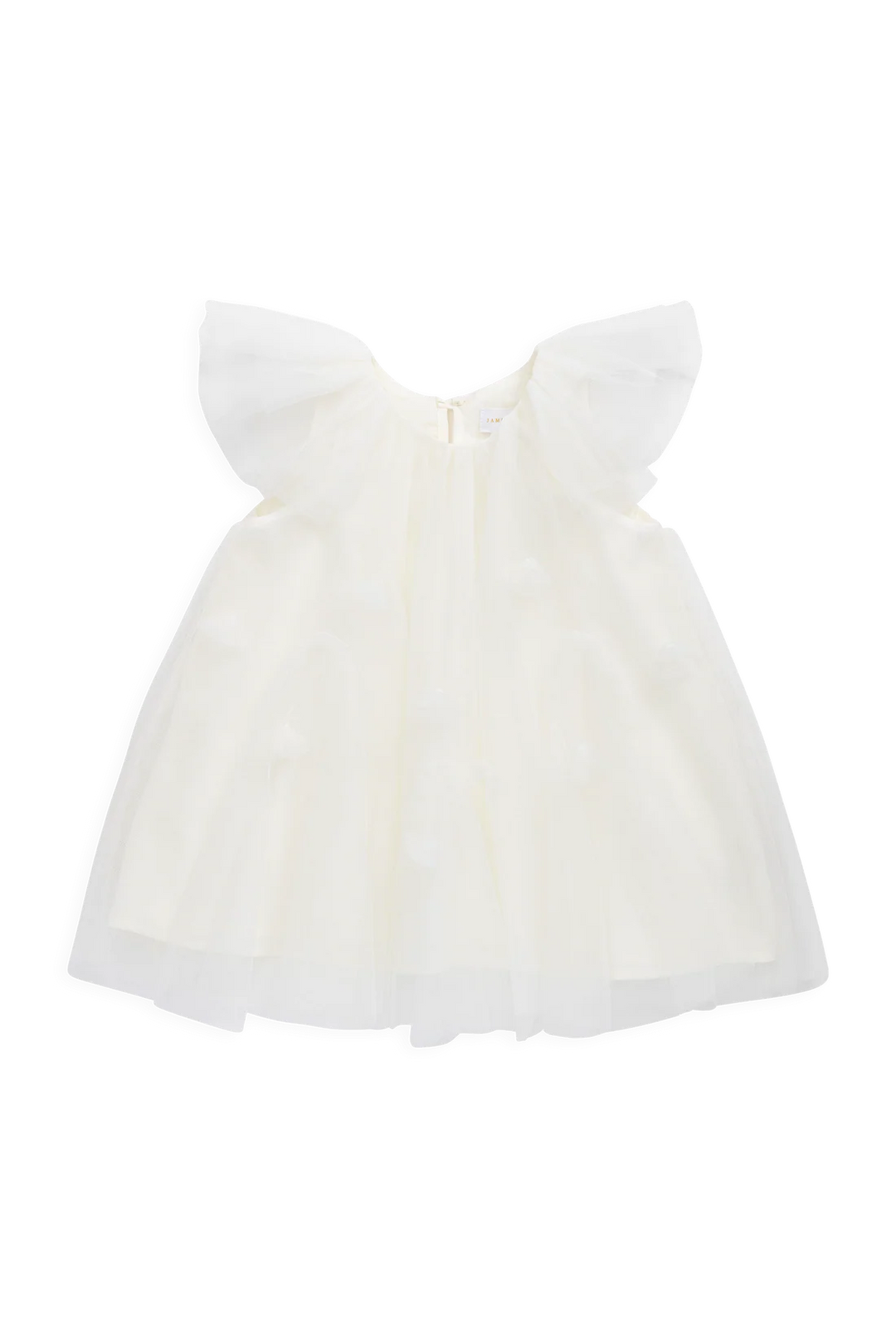Rhea Tulle Dress - Parchment