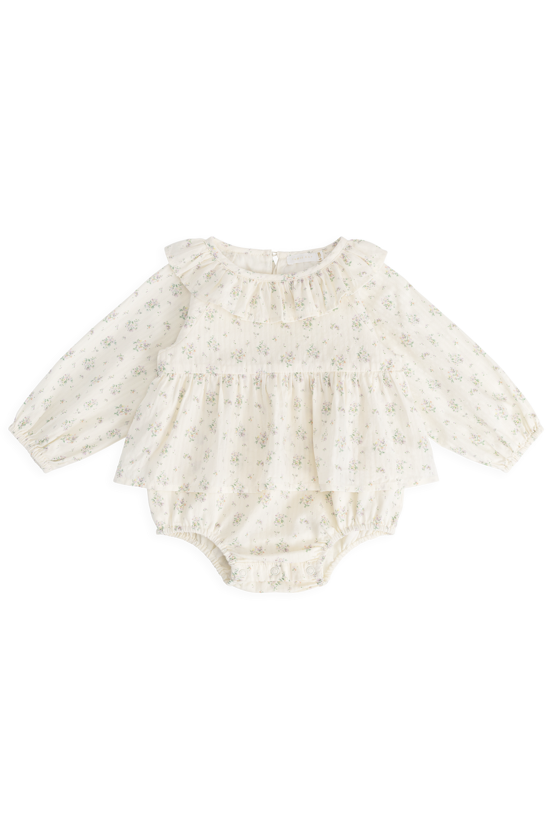 Organic Cotton Cecile Playsuit - Justine Orchid