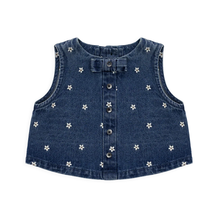 Etta Top - Josie Floral Denim
