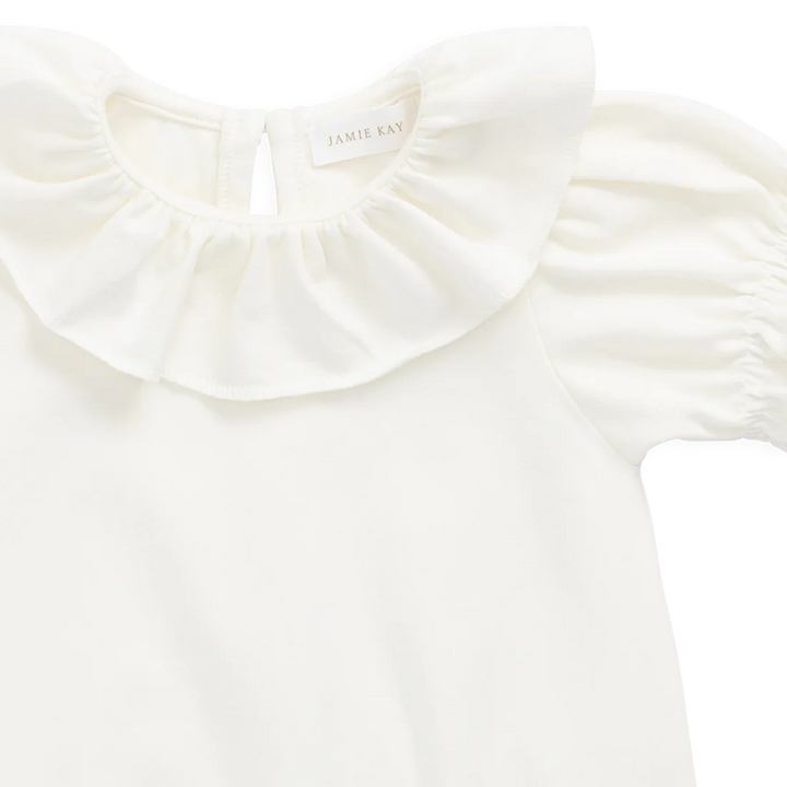 Pima Livvy Bodysuit-Parchment