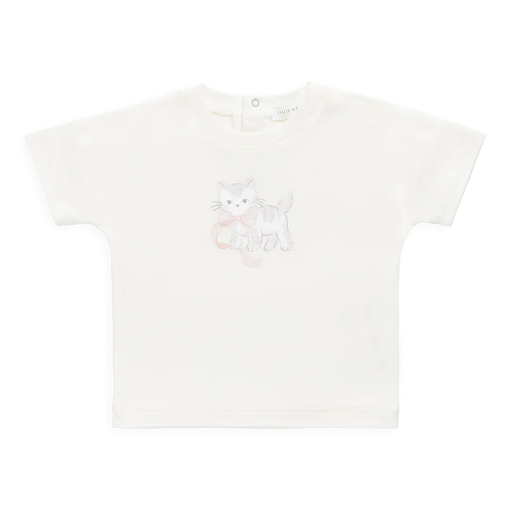 Mimi Top - Parchment Bow Kitty
