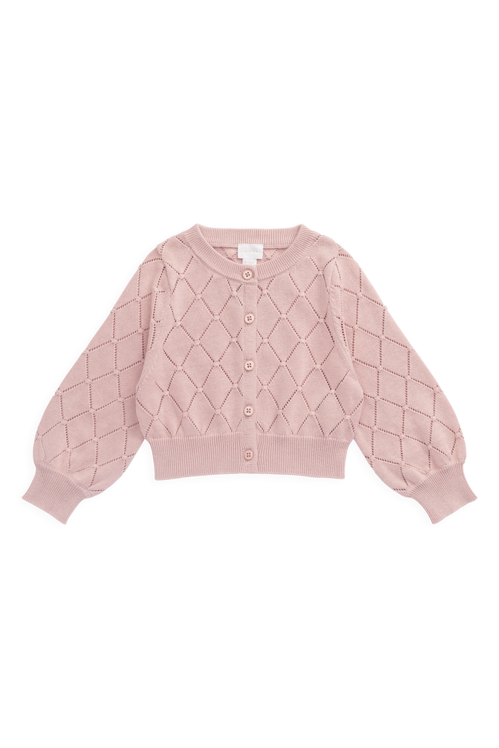 Lilah Cardigan - Shell Pink