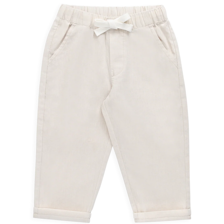 Ali Linen/Cotton Pant - Natural