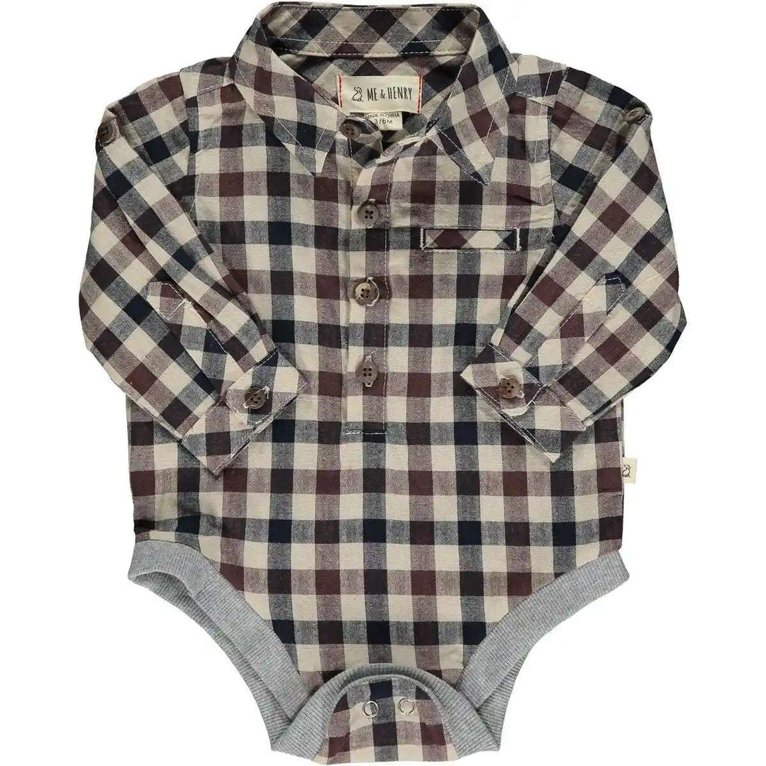 Jasper Woven Onesie - Black Plaid Me & Henry 0-3M   [variant_option4] [variant_option5] [variant_option6] [variant_option7] [variant_option8] [variant_option9] 1