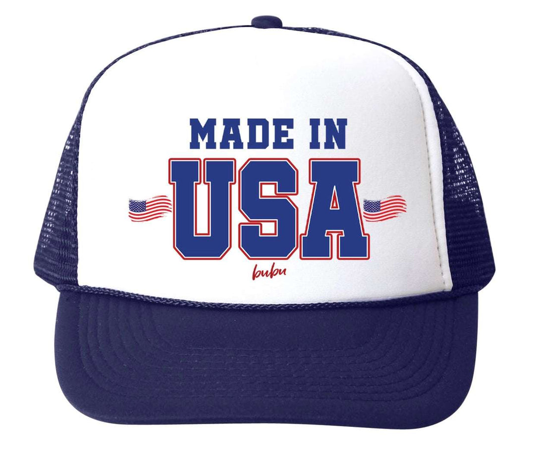 July 4 Made in USA Trucker Hat Bubu hats Baby   [variant_option4] [variant_option5] [variant_option6] [variant_option7] [variant_option8] [variant_option9] 1