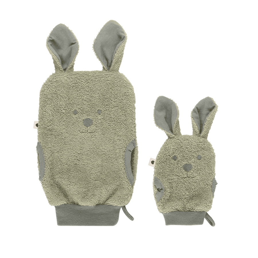 Kangaroo Bath Mitts- Sage BIBS    [variant_option4] [variant_option5] [variant_option6] [variant_option7] [variant_option8] [variant_option9] 1