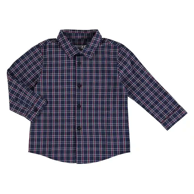 L/S  Poplin Dark Check Shirt 2160 Mayoral 6M   [variant_option4] [variant_option5] [variant_option6] [variant_option7] [variant_option8] [variant_option9] 1