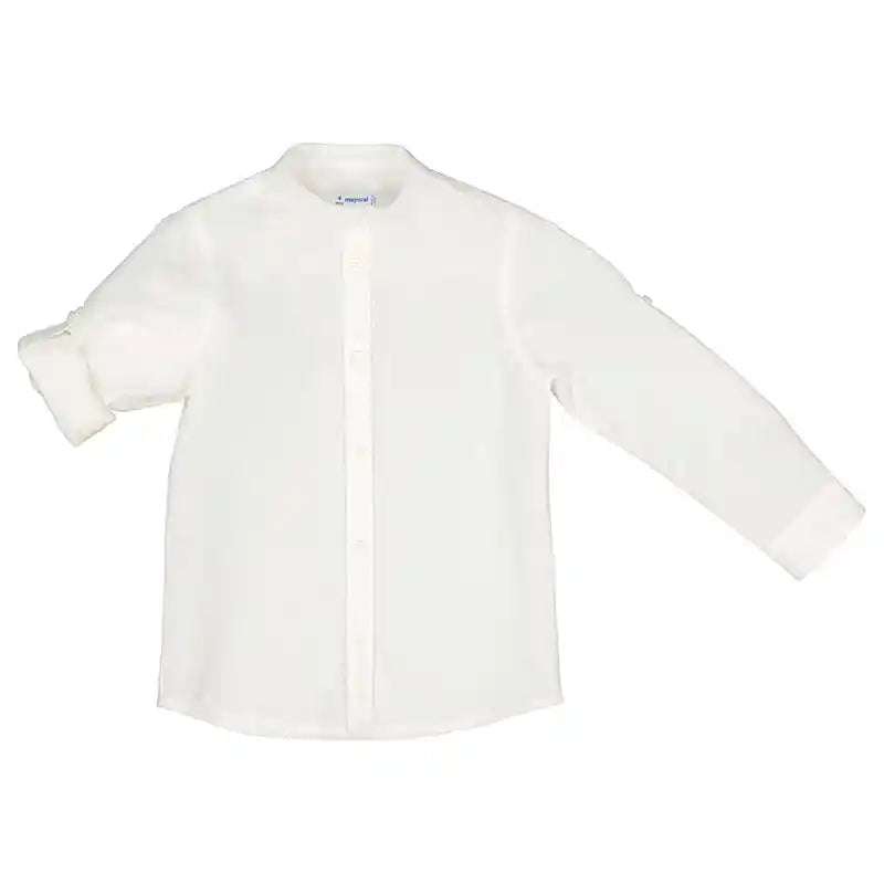 L/S White Mao Linen Shirt 3167 mayoral 2T   [variant_option4] [variant_option5] [variant_option6] [variant_option7] [variant_option8] [variant_option9] 1