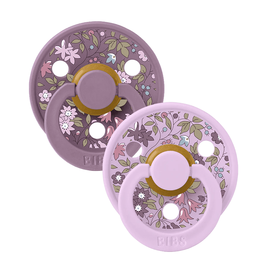 LIBERTY Colour 2 Pack Chamomile Lawn - Violet Sky Mix BIBS 0-6M   [variant_option4] [variant_option5] [variant_option6] [variant_option7] [variant_option8] [variant_option9] 1