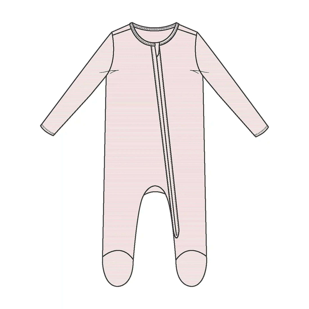 Light Pink Stripe 2 Way Zipper Footie Angel Dear NB   [variant_option4] [variant_option5] [variant_option6] [variant_option7] [variant_option8] [variant_option9] 1