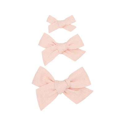 Linen Bow Clip Pigtail Set - Ballet Lou Lou and Company    [variant_option4] [variant_option5] [variant_option6] [variant_option7] [variant_option8] [variant_option9] 1