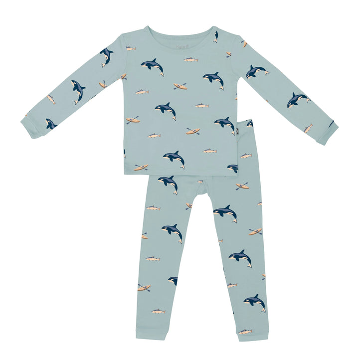 Long Sleeve Pajamas in Coastline Kyte Baby 18-24M   [variant_option4] [variant_option5] [variant_option6] [variant_option7] [variant_option8] [variant_option9] 1