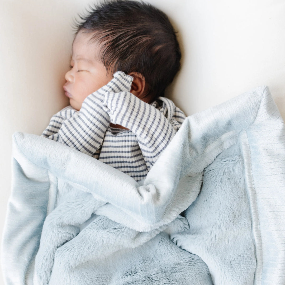 Shop Lush Receiving Blanket Chambray Li l Baby Sprouts
