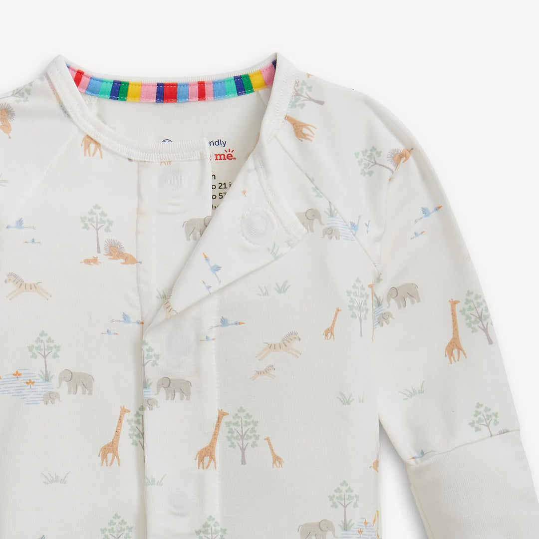White Serene Safari Modal Magnetic Coverall