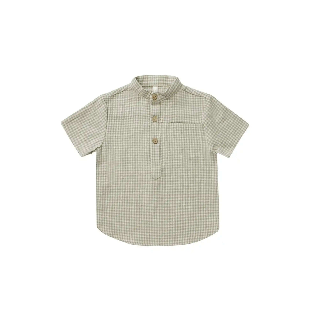 Mason Shirt- Sage Gingham Rylee + Cru 3-6M   [variant_option4] [variant_option5] [variant_option6] [variant_option7] [variant_option8] [variant_option9] 1